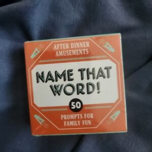 Source Unknown Name That Word! Card Game - Orange and White